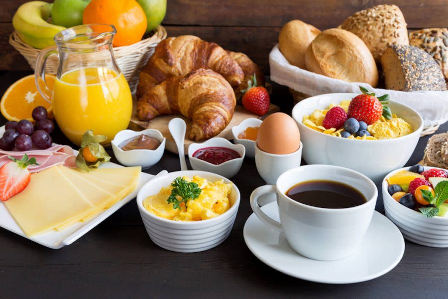 Frühstücksbuffet am 23. Dezember